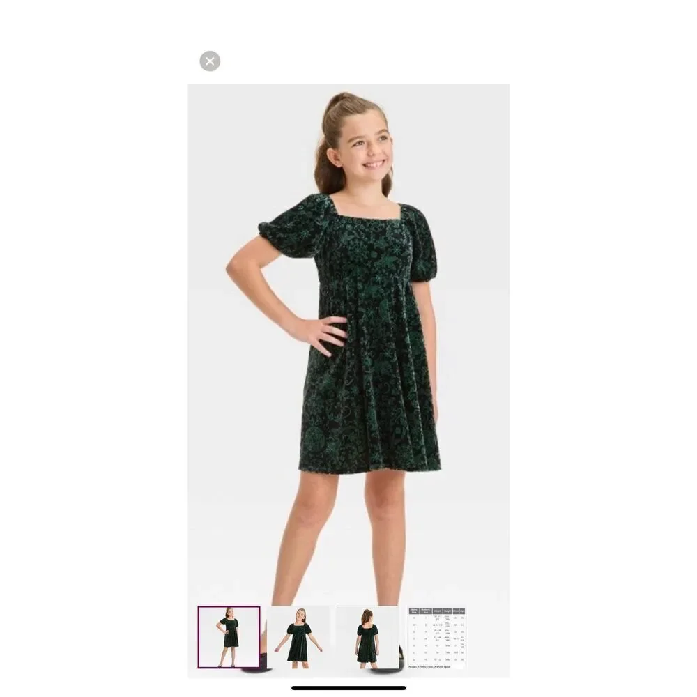 Wicked Elphaba Large 10-12 Dress Universal Studios Green Black
